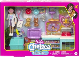 Set veterinar Barbie Chelsea cu păpușă