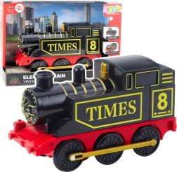 Locomotivă electrică retro cu lumini și sunete