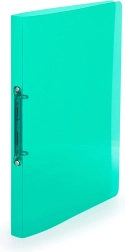 Biblioraft A4 din polipropilenă cu 2 inele Lines verde