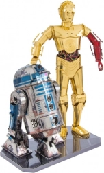 Model Din Metal 3D METAL EARTH Star Wars: R2D2 și C-3PO deluxe