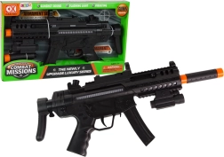 Mitralieră mare cu baterie Lumină Sunet Vibrații