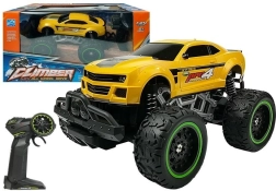 Mașină RC off-road cu roți înalte 1:24 – galben