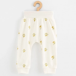 Pantaloni pentru sugari din bumbac organic NEW BABY Măsline 80 (9–12 luni)