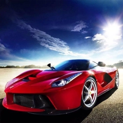 Norimpex pictură cu diamante Ferrari roșu 30 × 40 cm