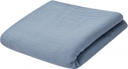 Pătură muselină pentru copii 70 × 100 cm albastră New Baby