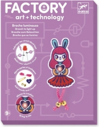 Broșă luminoasă Fetița Iepuraș DJECO