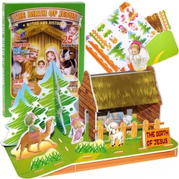 Puzzle 3D ieslea din Betleem, 25 piese