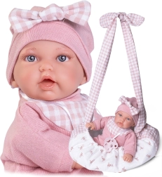 Păpușă realistă Antonio Juan cu corp moale din textil 27 cm