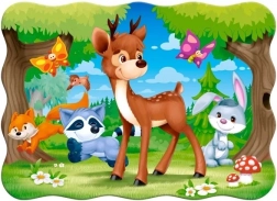 Puzzle 30 de piese Deer and Friends