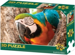 Puzzle 3D papagal, 100 piese