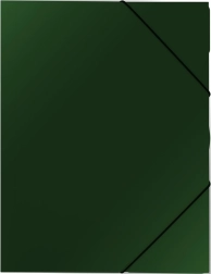 Mapă cu elastic A4, verde, PP 350 µm