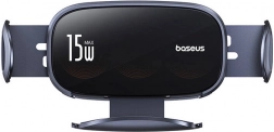Suport auto cu încărcare wireless BASEUS LightChaser 15W (negru)