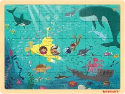 TOP BRIGHT Puzzle din Lemn Lumea Marină