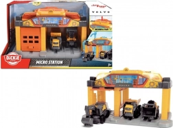 Dickie Toys stație de construcții Volvo cu vehicule și macara rotativă