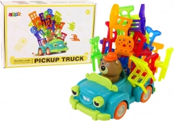 Joc de îndemânare scaune căzătoare cu mașinuță în mișcare