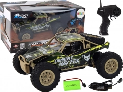 Mașină off-road R/C la distanță 1:24 maro și verde