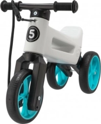 Trotinetă de împins Funny Wheels Rider SuperSport 2‑în‑1 cu curea – Turcoaz