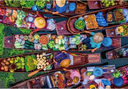 Puzzle piață plutitoare thailandeză 1000 piese CLEMENTONI