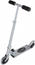 Trotinetă pliabilă din aluminiu cu mânere din spumă, frână de picior și capacitate de 50 kg