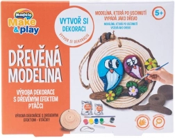 Plastilină din lemn pentru copii – păsări