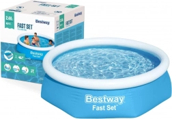 piscină gonflabilă cu margine superioară 244 × 61 cm BESTWAY Fast Set
