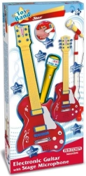 Chitară rock Bontempi cu microfon pe stativ reglabil