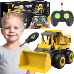 Buldozer de construcții DIY Woopie cu telecomandă