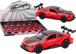 Mașinuță sport metalică 1:32 cu mecanism fricțiune – roșie
