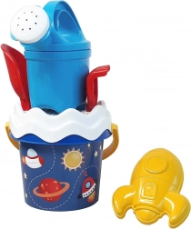 Androni set pentru nisip Spațiul cu stropitoare – mic, 6 piese