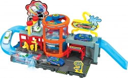 Spălătorie auto cu mașinuță care își schimbă culoarea – jucărie pentru copii