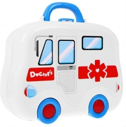 Set medical cu trusă portabilă tip ambulanță pentru copii 3+