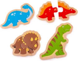Puzzle de lemn dinozauri pentru copii