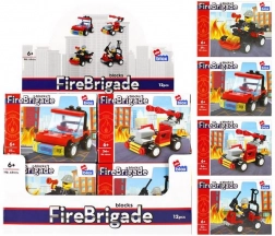 Set de construcție pompieri – 4 tipuri