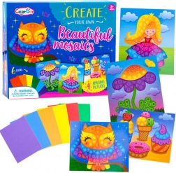 Mozaic creativ din spumă cu bufniță – A