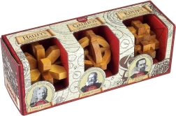Professor Puzzle Great Minds: bărbați celebri – set de puzzle-uri 3 în 1