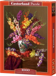 Puzzle 1000 piese Gladiole în vază chineză