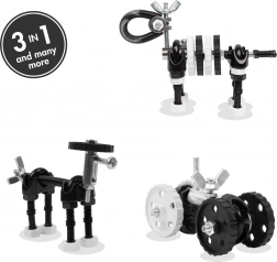 Set de construcție The OffBits ZebraBit – set creativ metalic 3‑în‑1