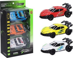 Set de mașinuțe metalice 11 cm – 3 buc, cu mecanism de întoarcere