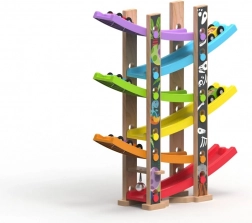 Pistă mare de curse din lemn – extindere cu 6 rampe