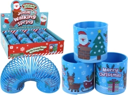 Arcuș albastru cult cu motiv de Crăciun 6 cm