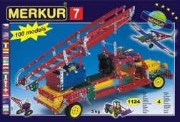 Set de construcție MERKUR 7 – 100 modele, 1124 piese