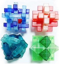 Puzzle de logică 7 cm cu ghid ilustrat