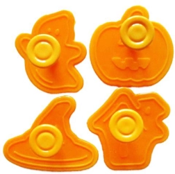 Forme de decupat din plastic Toro cu ștampilă Halloween, 4 buc.