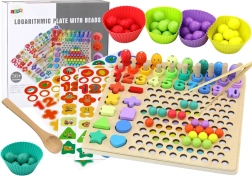 Puzzle din lemn Învățăm să numărăm Set pentru prins peștișori