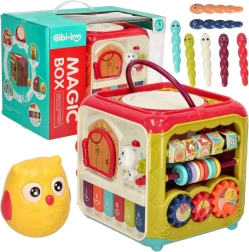 Cub educațional interactiv 6‑în‑1 cu pian și prinde gândăcelul BIBI-INN