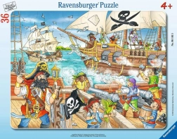 Puzzle Ravensburger Bătălia pe marea deschisă 36 piese