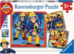 Puzzle Ravensburger Pompierul Sam în misiune de salvare 3x49 piese