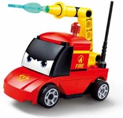 Sluban Mașinuță trăgătoare cu ochi Pompieri