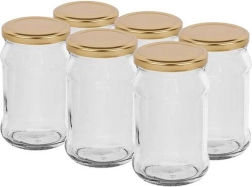 Borcan pentru conservare cu capac 300 ml Twist, set 6 buc
