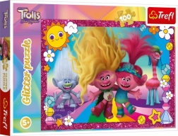 puzzle sclipitoare Trolls 3 – 100 piese